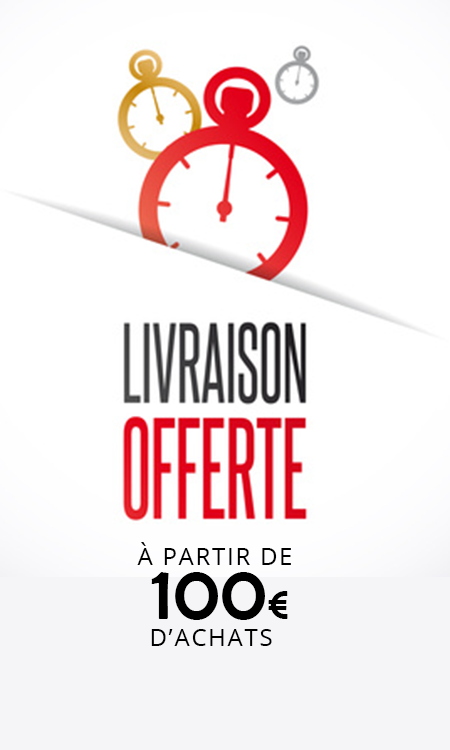 Livraison offerte à partir de 100€ d'achats