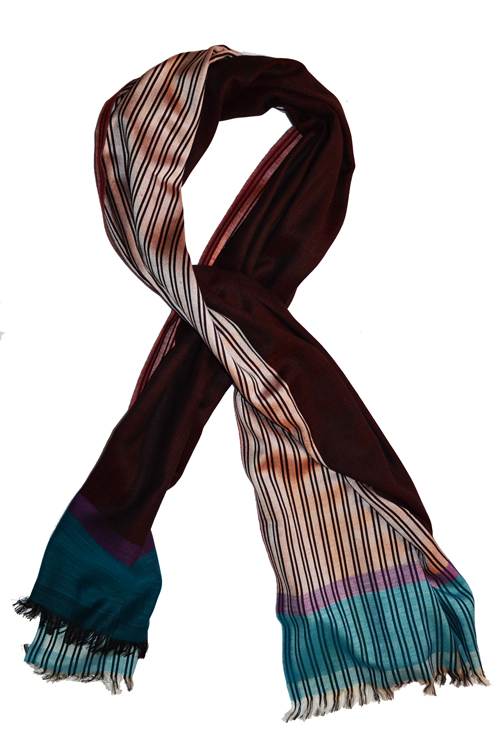 Foulard Laine et soie