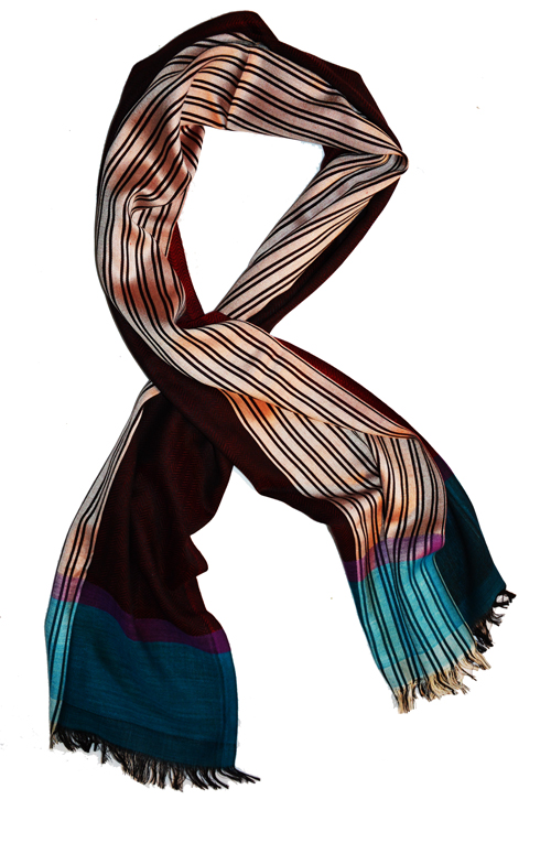 Foulard Laine et soie