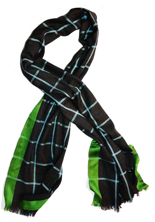 Foulard Laine et soie