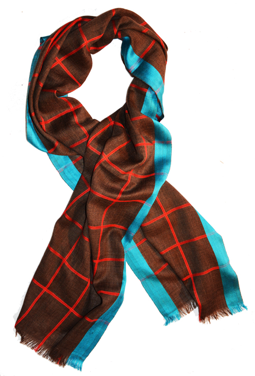 Foulard Laine et soie