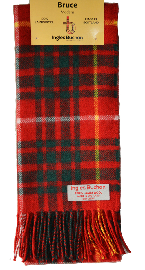 Foulard Tartan écossais 100% laine d'agneau (Lambswool)